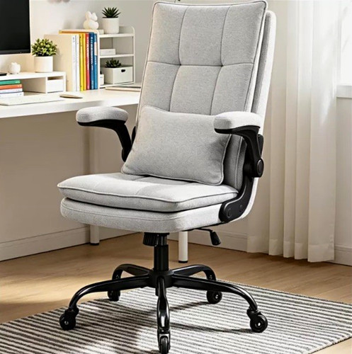 Grey fabric high - fabric, back