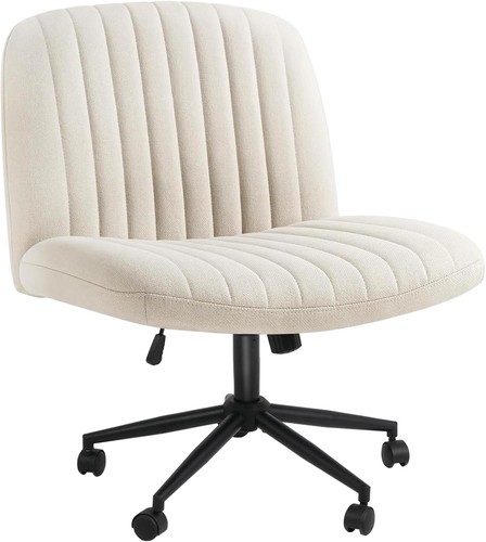 Cross leg office chair - office, armless