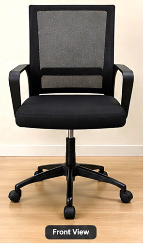 Black mesh back swivel - black,