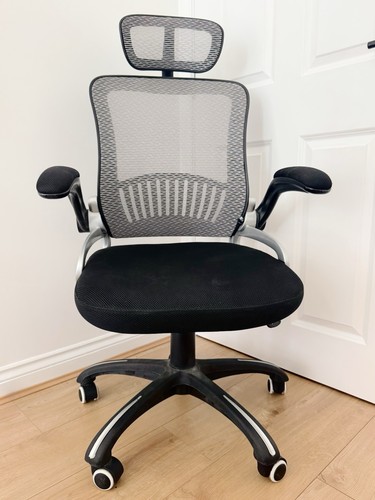 Ergonomic mesh office desk - office,