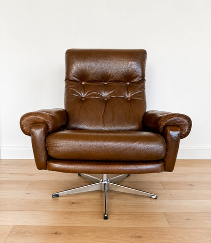 Vintage danish swivel lounge - danish,
