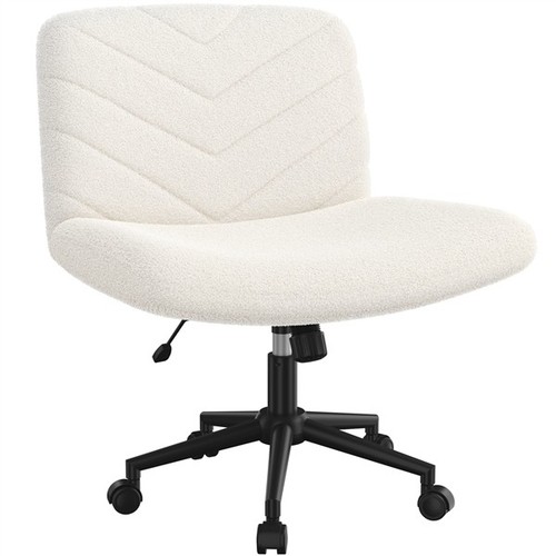 Boucle swivel desk chair with - boucle,