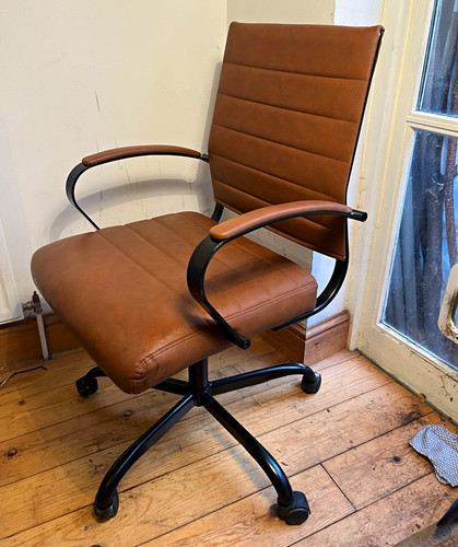 Brown faux leather - brown, executive