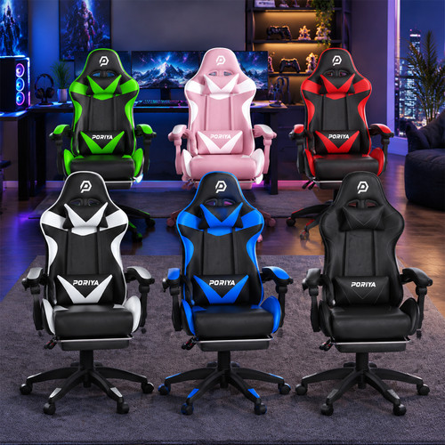 Poriya swivel gaming chair - poriya, pu
