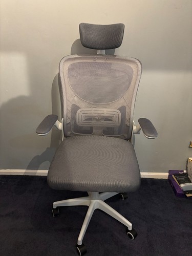 White grey office - white/grey, chair