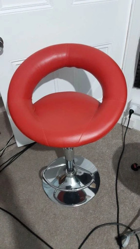 Red faux leather adjustable - red,