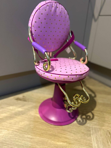 Purple pink dollhouse chair - pink,