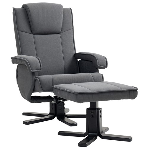 Homcom swivel recliner - swivel,