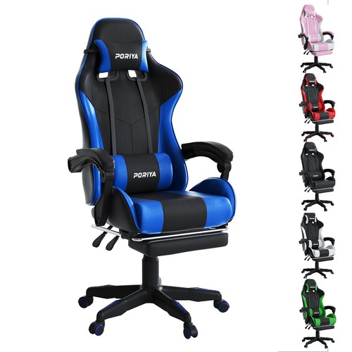 Poriya swivel gaming chair - chair, pu