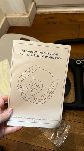 Fluorescent elephant swivel - fluorescent,