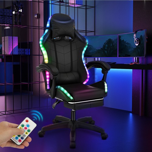 Gaming chair with rgb led - with,