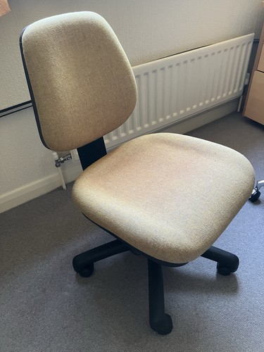 Beige fabric swivel - swivel, operator