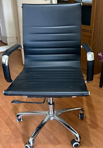 Black faux leather - black,